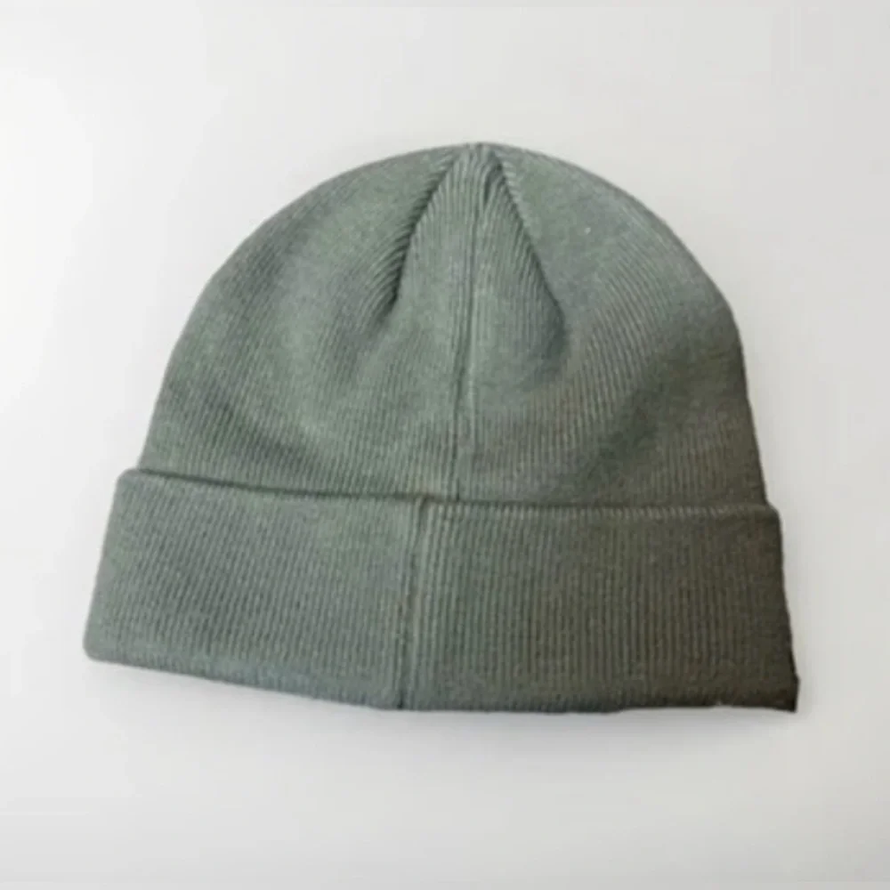 NWT Free People Movement OS Iconic Buti Logo Beanie Hat in Sage/Sour Citrus New